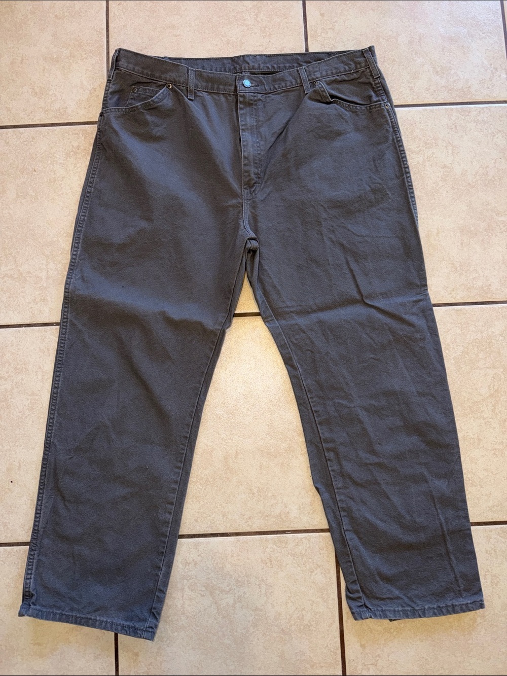 Dickies Men's Straight Jeans in Dark Gray